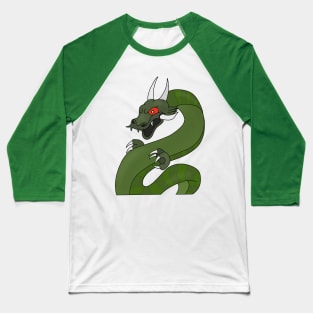 Dragon with red eyes Baseball T-Shirt